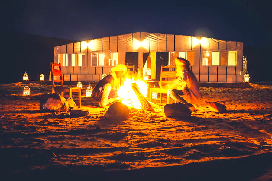 Night in luxury desert camp for private 3-day desert trip from marrakech to merzouga - saharies